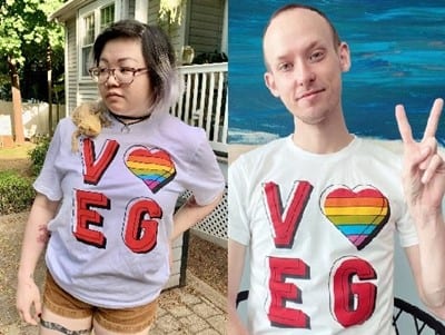 VEG pride month t-shirts
