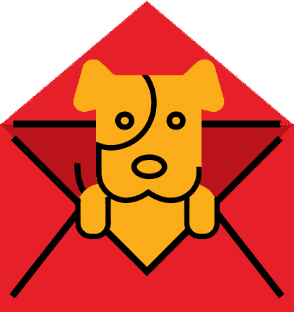 Icon Dog In Envelope
